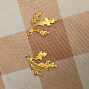 Oak Leaf Gold Charms
